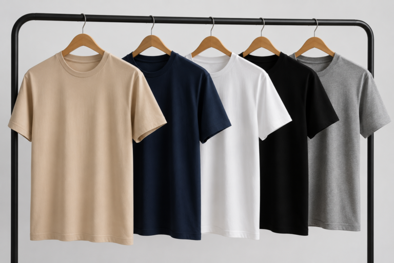 Gildan shirt colours on hangers