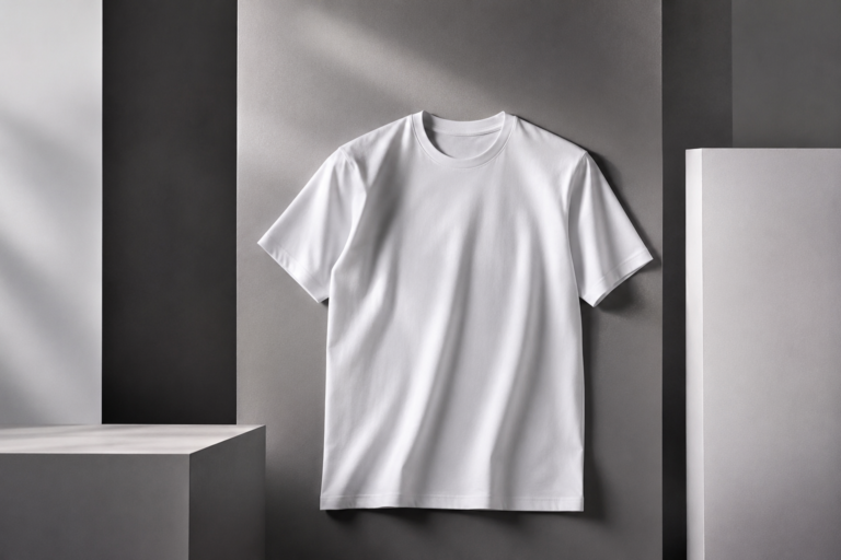 Plain white Gildan T-shirt