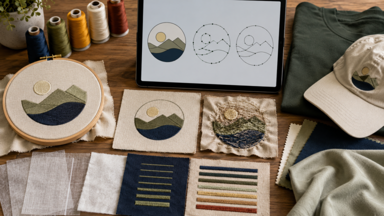 Embroidery artwork and thread planning