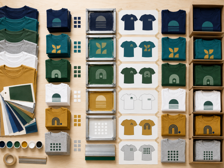Silkscreen shirt ordering workflow