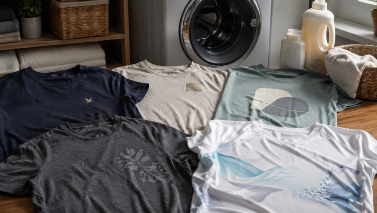 Washing branded T-shirts safely
