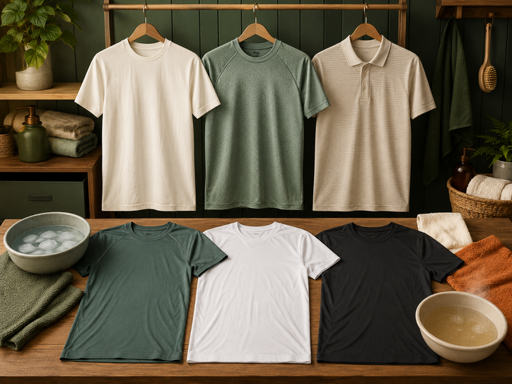 Wash temperatures for different shirt fabrics