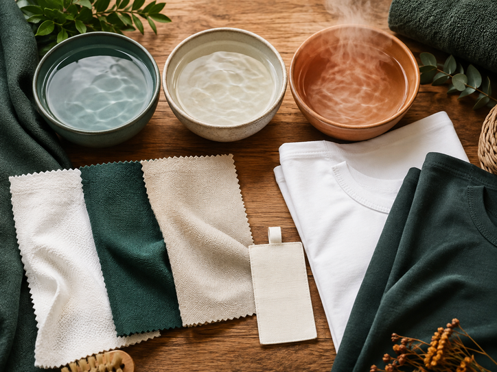 Fabric and colour wash temperature factors