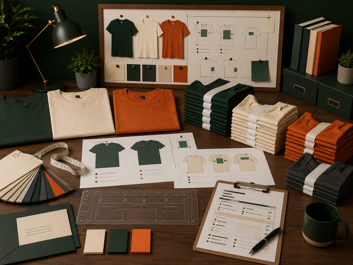Information needed for a T-shirt printing quotation